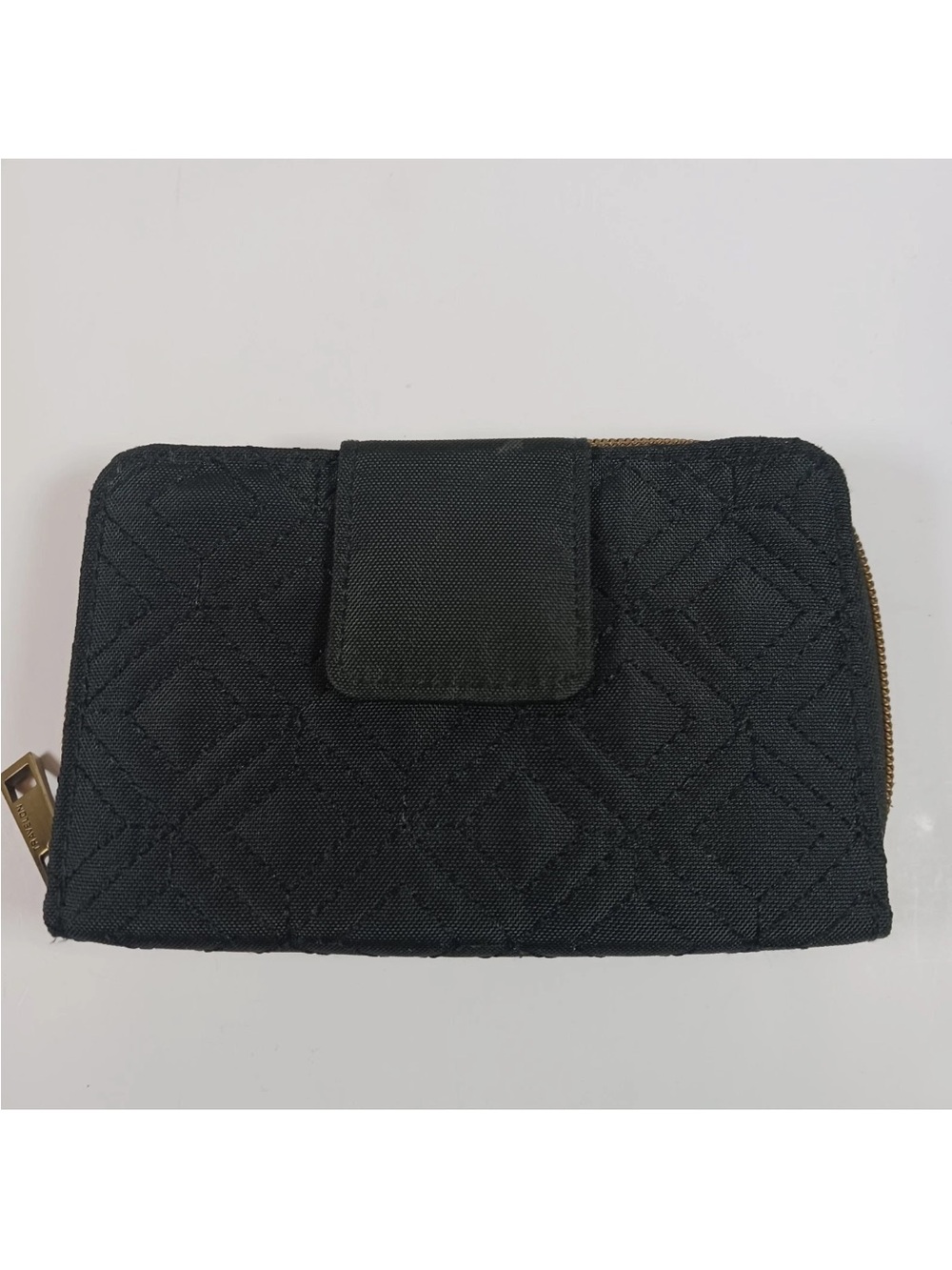 Travelon RFID Blocking Safe ID Bi‑Fold Wallet Quilted Black NWT Snap & Zip 4x6